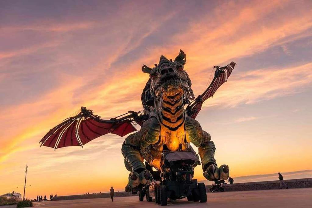 Studio Calais Front De Mer-Le Cocon Du Dragon-Classe 3 Etoiles Eksteriør bilde